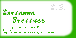 marianna breitner business card